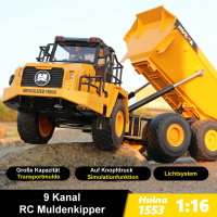 Huina 1553 Sound-Licht RC Kipplaster Muldenkipper Dumper...
