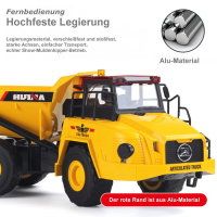 Huina 1553 Sound-Licht RC Kipplaster Muldenkipper Dumper Baufahrzeug 1:16 2,4GHz