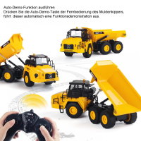 Huina 1553 Sound-Licht RC Kipplaster Muldenkipper Dumper Baufahrzeug 1:16 2,4GHz