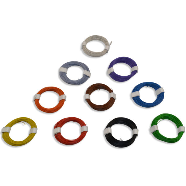10m Schaltlitze mini-Schaltlitze micro-Decoderlitze LIVY 0,04mm² Miniaturkabel