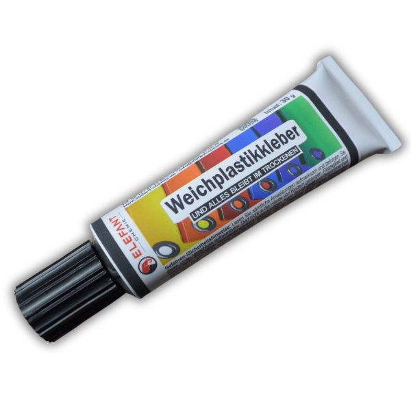 Weich-Plastik- Kleber Kunstoffkleber Planen Folien Nylon Schwimmtier Kleber 30g