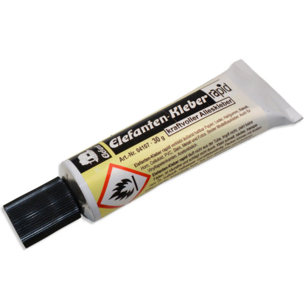 Alleskleber Modellbau Kleber universal Leder Papier Holz Metall Keramik Glas 30g