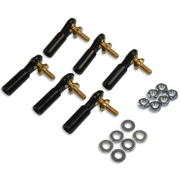 Ruderanlenkung Kugelkopf Kugelköpfe Kugelgelenk M3 Ø3mm 6 Stück incl.Muttern