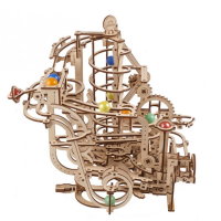 UGEARS Murmelbahn mit Spiralaufzug 3D HolzBausatz HolzPuzzle Modellbausatz 70177