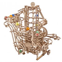 UGEARS Murmelbahn mit Spiralaufzug 3D HolzBausatz HolzPuzzle Modellbausatz 70177