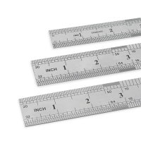 Stahllineal Metalllineal Werkstattlineal Metall-Stahl-Maßstab Set 10/20/30cm
