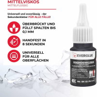 Industrie Sekundenkleber Superkleber mittelflüssig...