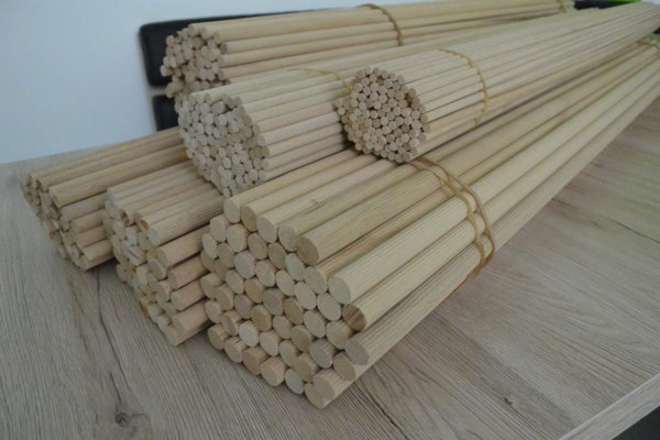 Buche Riffelstab Dübelstab Dübel Rundstab Ø 6, 8, 10, 12, 14, 16, 18, 20 1000mm