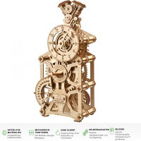 UGEARS Motoren Uhr V-Motor V-Zylinder 3D Holz Bausatz...