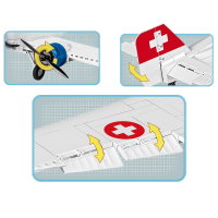 Cobi 5711 Junkers JU-52/3M WW2 Historical Flugzeug Bausatz 542 Teile / 2 Figuren
