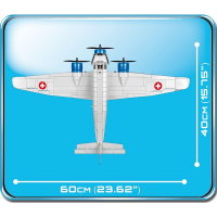 Cobi 5711 Junkers JU-52/3M WW2 Historical Flugzeug Bausatz 542 Teile / 2 Figuren