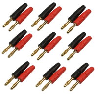 Bananenstecker 4mm Lautsprecher Stecker vergoldet...