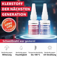 2K Industriekleber Sekundenkleber Set 40g Granulat...