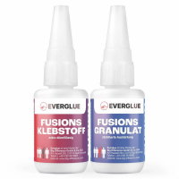 2K Industriekleber Sekundenkleber Set 40g Granulat Füllstoff +20g Sekundenkleber