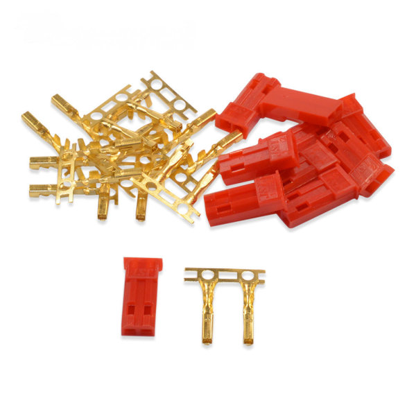 10x JST - BEC Crimp Set  Buchse vergoldet 7,4V Lipo Akku