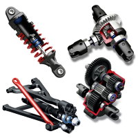 Traxxas E-Revo 4x4 Rot/Blau RTR Brushed 1/16 Racing Stadium Truck 71054-8 Truggy