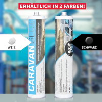 Caravan Wohnwagen Klebstoff Dichtstoff 360g schwarz weiss...