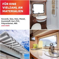 Caravan Wohnwagen Klebstoff Dichtstoff 360g schwarz weiss UVstabil Montagekleber