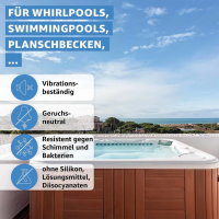 Poolkleber Teichfolie Dichtkleber Folienkleber Unterwasser Kleber Schwarz 440g