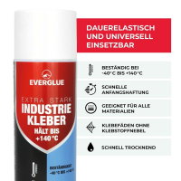 Hochtemperatur Industrie Sprühkleber Extra Stark Sattlerkleber Dachhimmel 500ml