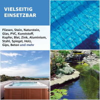 Poolkleber Teichfolie Dichtkleber Folienkleber UV Unterwasser Kleber Grau 440g