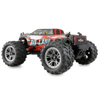 Ferngesteuertes Auto Monster Truck 1:16 RTR 4WD 48km/h High Speed M-Land Rot LED