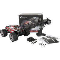 Ferngesteuertes Auto Monster Truck 1:16 RTR 4WD 48km/h High Speed M-Land Rot LED