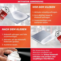 Aktivatorspray Aktivator Beschleuniger für Sekundenkleber Superkleber 200ml 1x