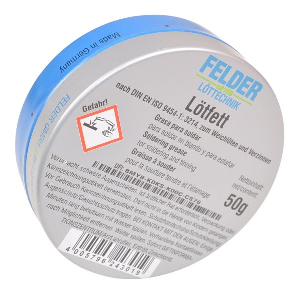 50g Lötfett Flussmittel Felder Solder  für allgemeine Lötarbeiten Löten LF50