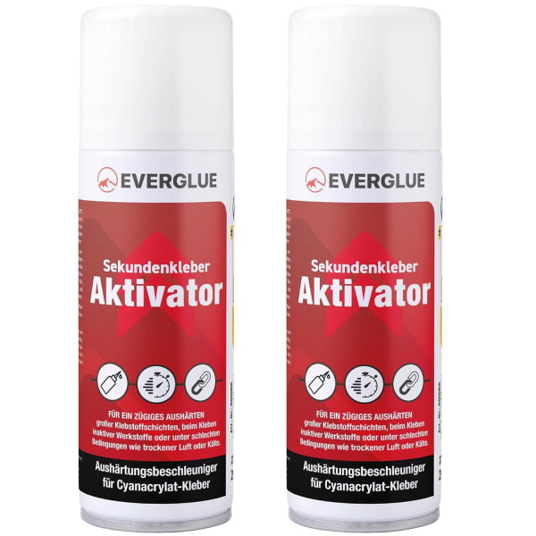 Aktivatorspray Aktivator Beschleuniger für Sekundenkleber Superkleber 200ml 2x