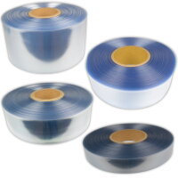 Akku Schrumpfschlauch Transparent Flachmaß PVC von...