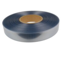 2m Akku Schrumpfschlauch Transparent Flachmaß 30mm...