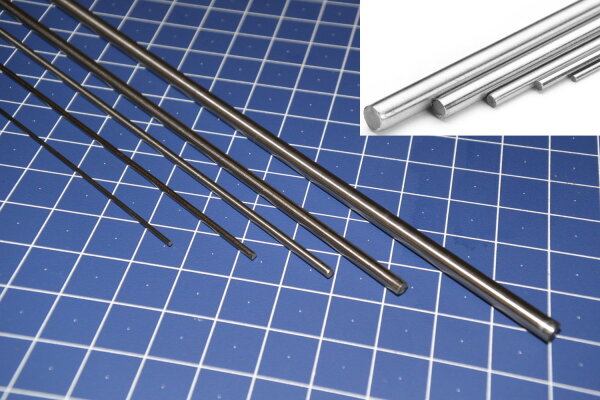 Federstahldraht V2A Edelstahl rostfrei 100cm Ø 1mm–4mm Rundstab Federstahl Draht