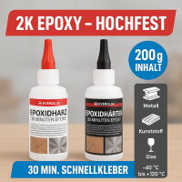 2K Epoxidharz Kleber 200g 30 min Schnellkleber, hochfest...