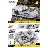 COBI 2559 Panzer VIII „Maus“ 1605 Teile 1:28 WWII mit 2 FigurenTop Sammlermodell
