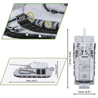 COBI 2559 Panzer VIII „Maus“ 1605 Teile 1:28 WWII mit 2 FigurenTop Sammlermodell