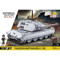 COBI 2572 Panzerkampfwagen E-100 1511 Teile 1:28 WWII Historical Collection