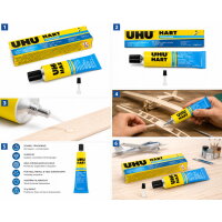UHU HART Spezialkleber 35g Balsaholz Holzkleber...