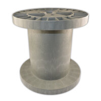 Leerspule Kunststoff K200 Grau 200mm Kabelspule Spule  Kabel Schnur Silikonkabel