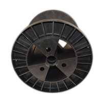 Leerspule Kunststoff K200 Schwarz 200mm Kabelspule Kabel Schnur Silikonkabel