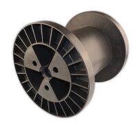 Leerspule Kunststoff K63 Schwarz 63mm Kabelspule...
