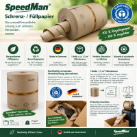 SpeedMan Schrenzpapier Füllpapier 70g 350mm x 450lfm 100% Recycling Blauer Engel