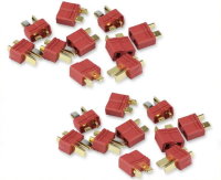 10 Paar Dean T- Stecker u. Buchse Hochstromstecker