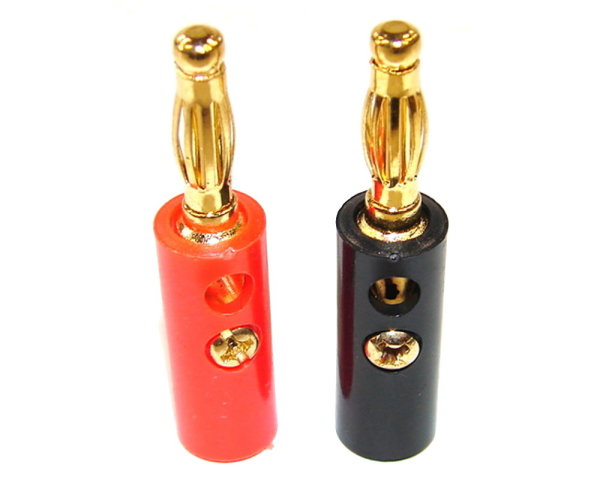 1 Paar Bananenstecker Laborstecker 4mm Schraubbar