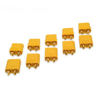 10 Stk 5 Paar XT90 Hochstrom Goldstecker Stecker Buchse...