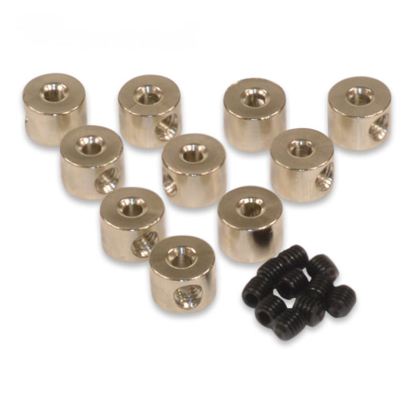 Stellringe Stellring 2,2mm mit Madenschrauben 10 Stück Made in Germany