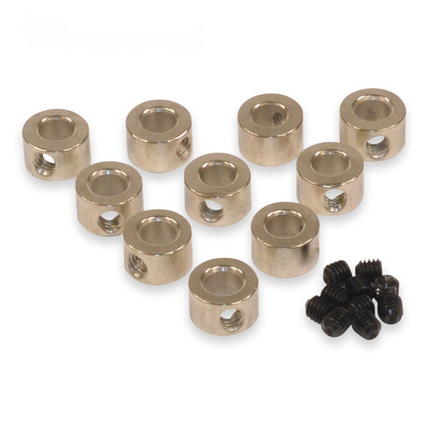 Stellringe Stellring 4,2mm mit Madenschrauben 10 Stück Made in Germany