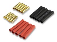 10 Paar 4,0mm Goldkontaktstecker Goldstecker +...