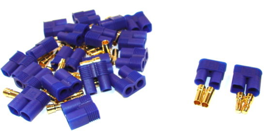 10 Paar EC3 3,5mm Goldstecker verpolsicher