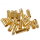 10 Paar Goldstecker,Goldkontaktstecker 3,5mm